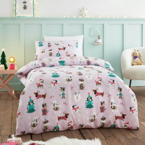 Santa Paws Christmas Bedding - Happy Linen Company