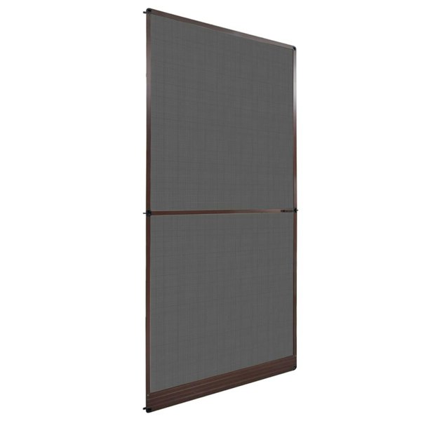 Berkfield Brown Hinged Insect Screen for Doors 120 x 240 cm