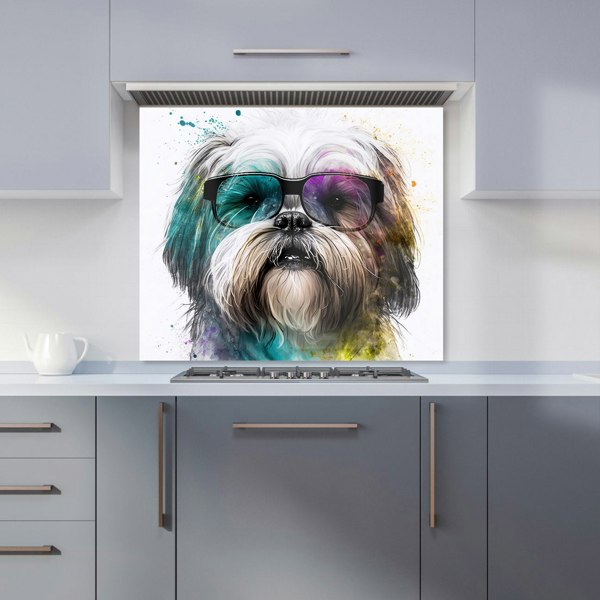 Warren Reed - Designer Lhasa Apso Face Glasses Splashart Kitchen Splashback