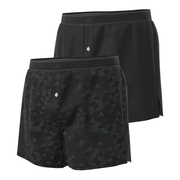 Adidas Mens Active Boxer Shorts (Pack of 2) - Black - 