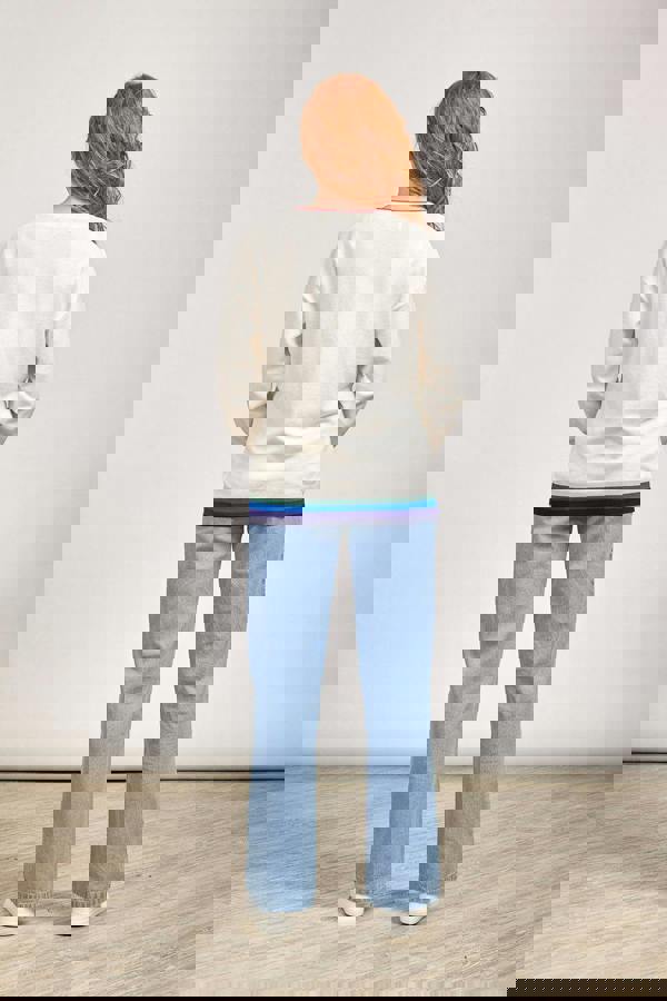 Mudflower Rainbow Drop Shoulder Jumper