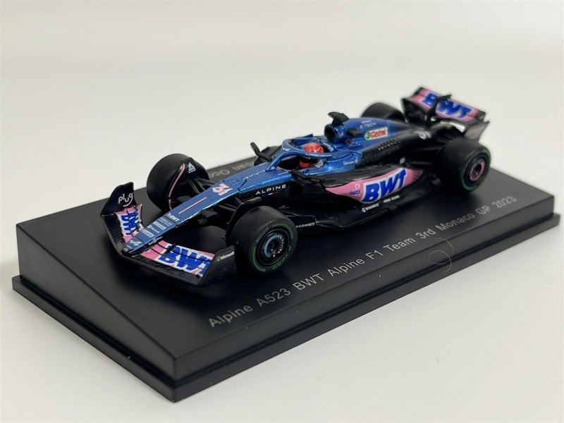 Spark Esteban Ocon Alpine A523 BWT Alpine F1 Team 3rd Monaco GP 2023 1:64 Spark Y284