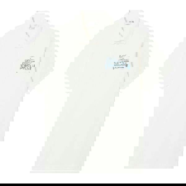 Lacoste Mens L.12.12 Printed Classic Polo Shirt - Cream - 
