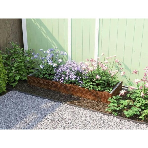 Dunster House Timber Effect Garden Bed Planter 1800mm x 600mm x 200mm
