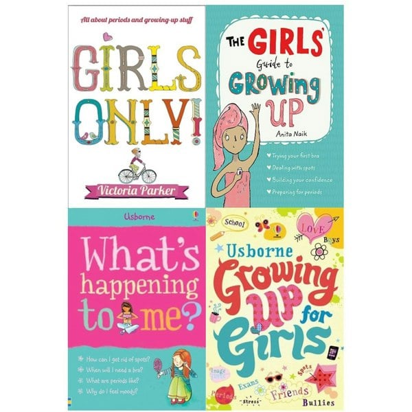 Guide to Growing Up for Girls 4 Book Set (Girls Only, Girls Guide to Growing Up & More)