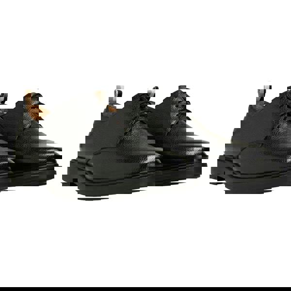 Boss Mens Larry Leather Derby Shoes - Black - 