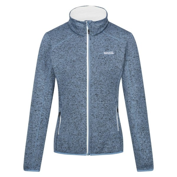 Regatta Women's Newhill Marl Full Zip Fleece Jacket - Coronet Blue / White