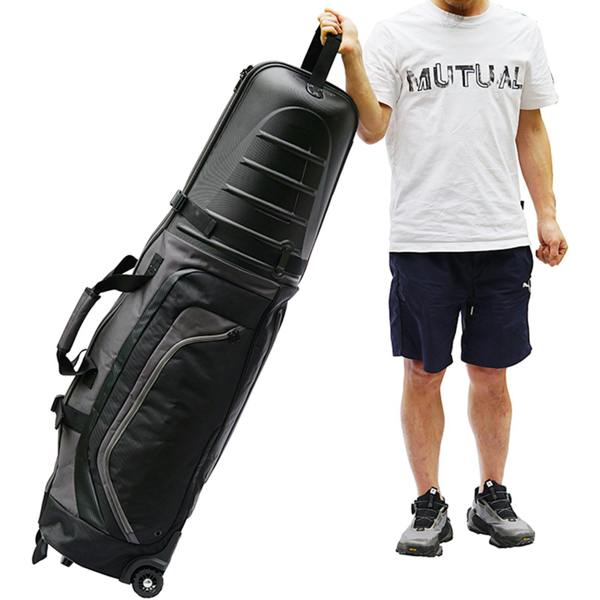 Gr8 Home Golf Travel Bag with Hard ABS Top and Wheels Black Grey