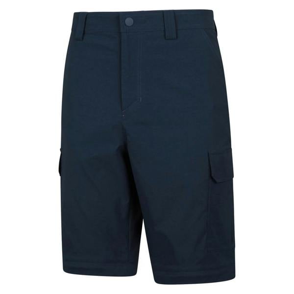 Mountain Warehouse Mens Delta Stretch Zip-Off Trousers - Navy - 