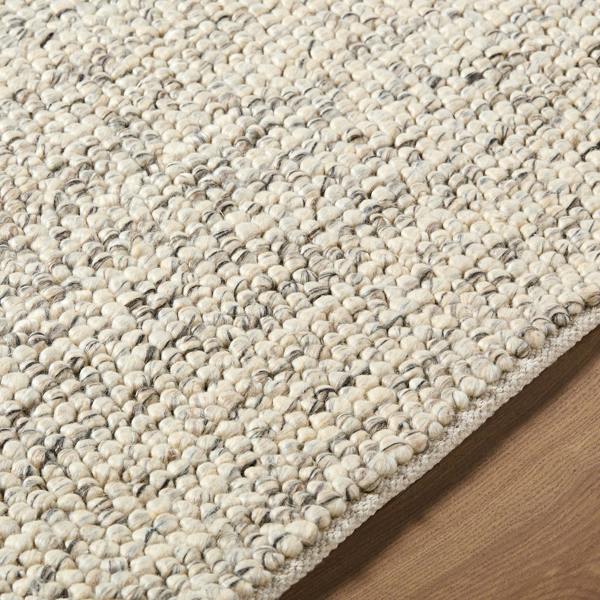 Livabliss Hazar-Hand Woven Taupe Charcoal Beige Wool Global Fringe Rug