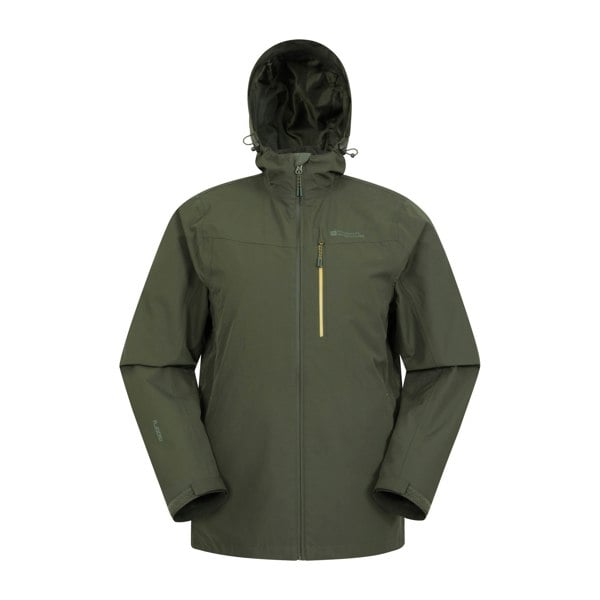 Mountain Warehouse Mens Brisk Extreme Colour Block Waterproof Jacket - Green