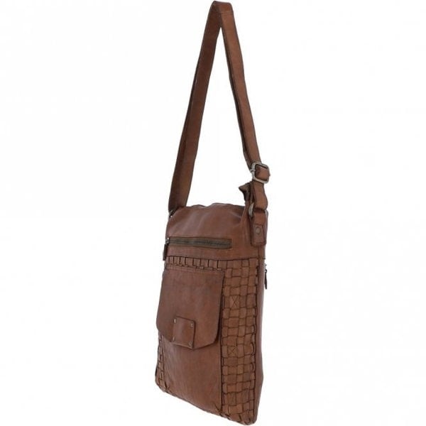 Ashwood Woven Large Leather Vintage Crossbody Bag
