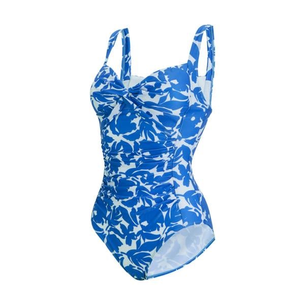 Regatta Womens/Ladies Sakari Fleur Bloom Tummy Control One Piece Swimsuit - Blue