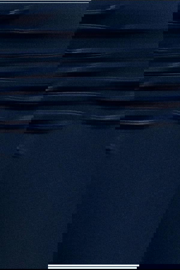 Bat Wing Elasticated Side Gather Maxi Dress - Navy Blue DR4889