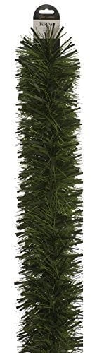 Samuel Alexander 10m x 15cm Luxury Chunky Cut Tinsel Garland Christmas Tree Decoration - Green