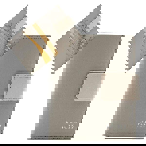 Mala Leather Kora Two-Tone Leather Small Tab Purse