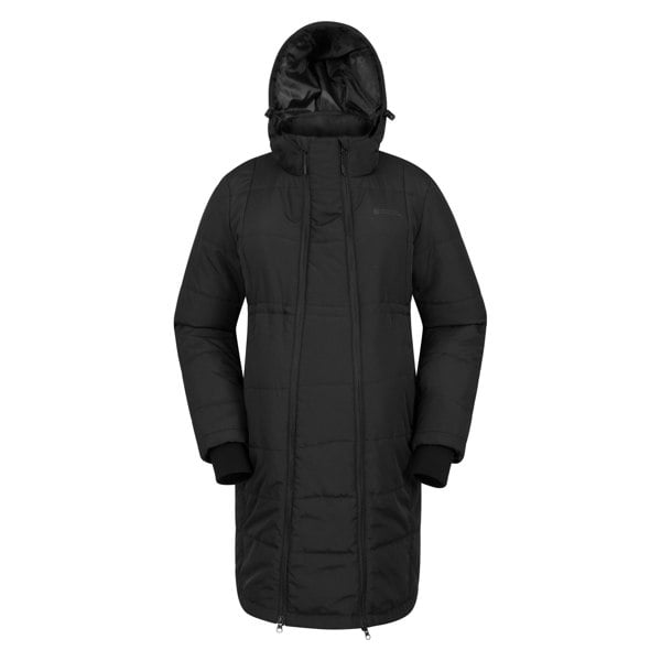 Mountain Warehouse Womens/Ladies Amethyst Long Maternity Padded Jacket - Black