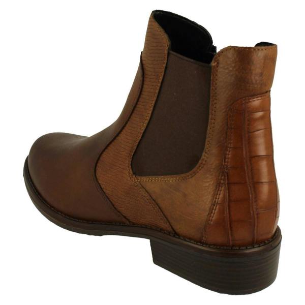 Remonte Ladies Remonte Low Heel Elasticated Casual Chelsea Boots D0F70
