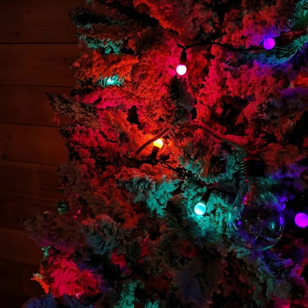 Samuel Alexander 10m 100 LED Pearl Berry Rainbow String Lights Garden Christmas Lights with Timer