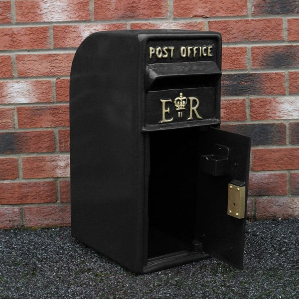 Monstershop Black Royal Mail Post Box