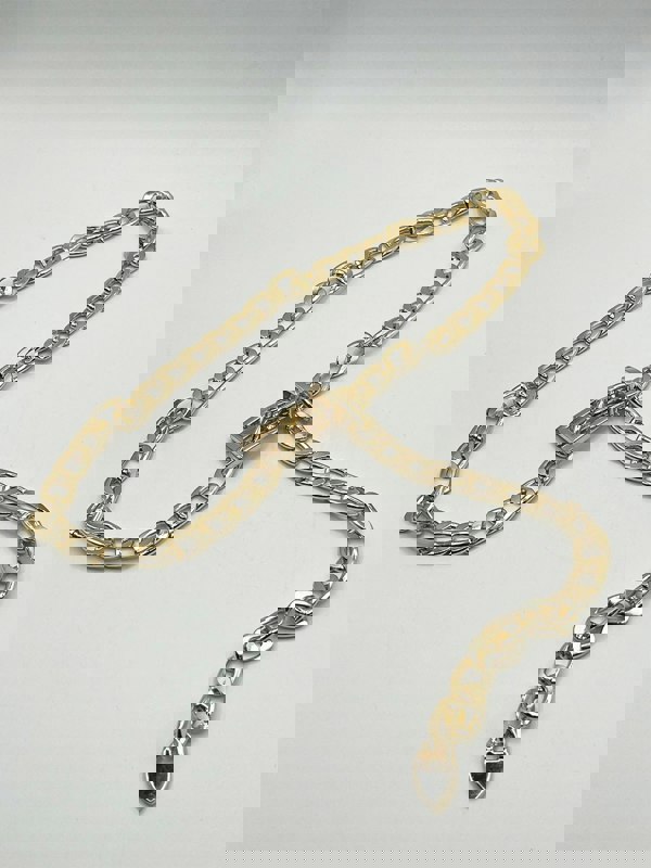 SVNX Classic Gold Chain Belt