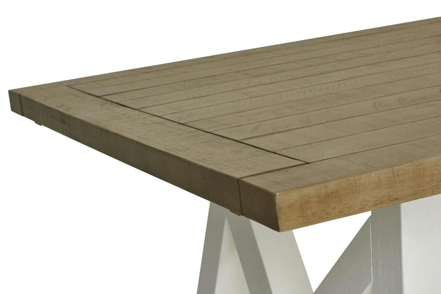 Statement Furniture Oxford White Extending Dining Table