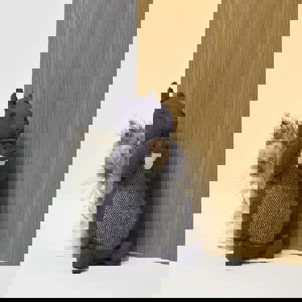 HOMESCAPES Luxury Fabric Squirrel Doorstop Set of 2