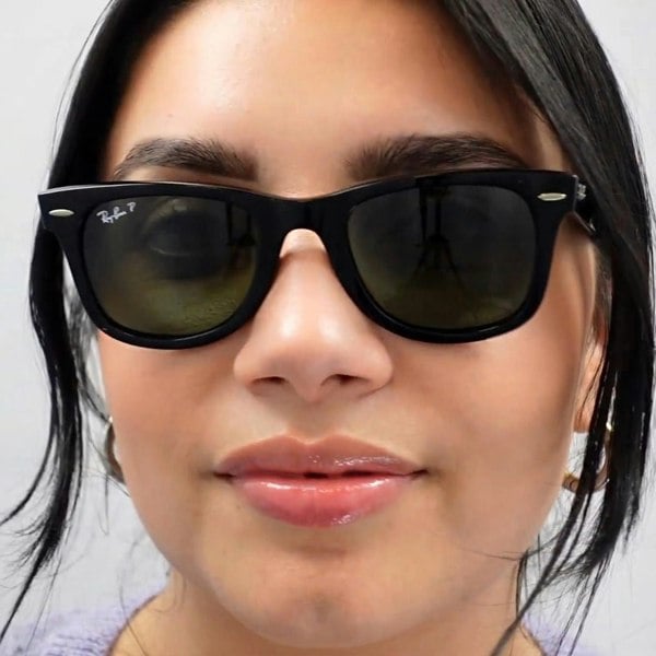 Ray-Ban Sunglasses Wayfarer 2140 Tortoise Brown Polarized 902/57 Medium 50mm