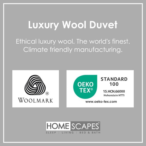 HOMESCAPES Australian Wool 400 GSM Heavy Duvet