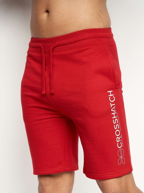 Crosshatch Bengston Jog Shorts Red