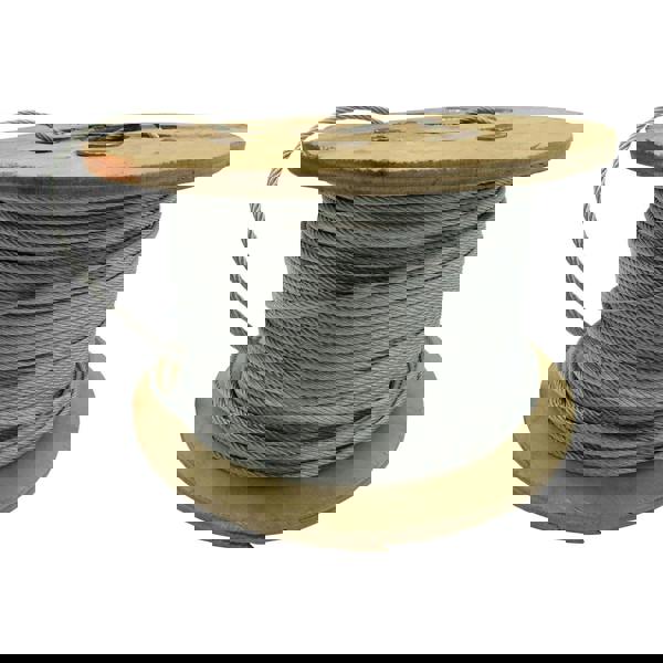 Galvanised Steel Wire Rope Cable 5MM 7x19 (100M Reel 7 x 19 Rigging Marine)