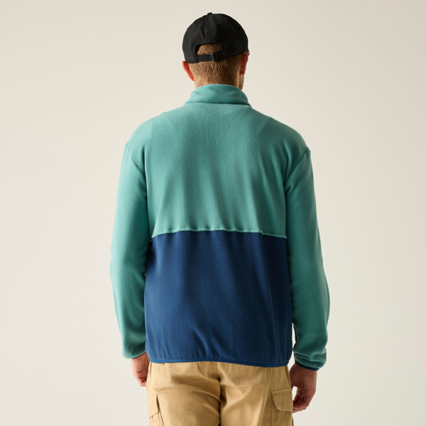 Regatta Mens Frankie Colour Block Full Zip Fleece Jacket - Arctic/Moonlight Denim