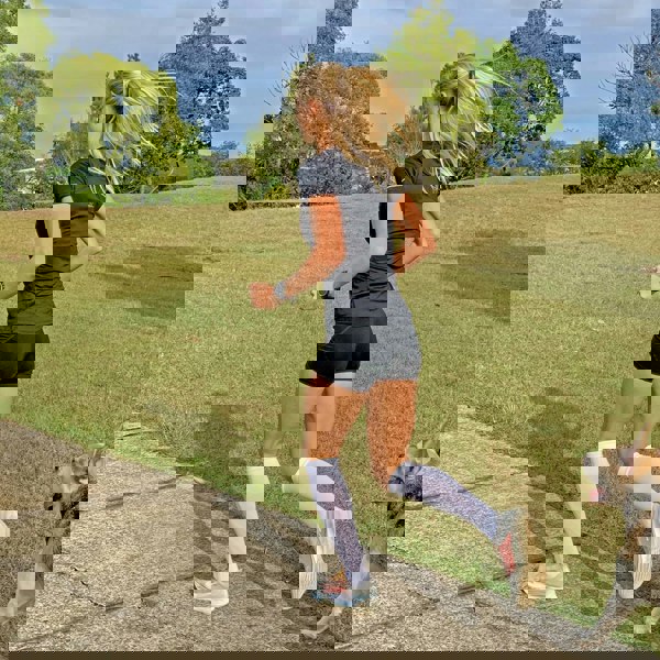 Compression Socks for Men & Women (20-30 mmHg) (Black/White, Pair) - aZengear