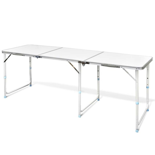 Berkfield Foldable Camping Table Height Adjustable Aluminium 180 x 60 cm