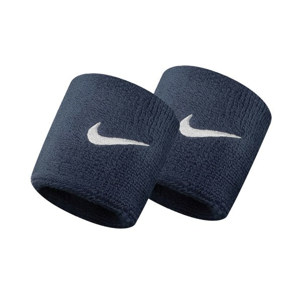 Nike Unisex Adults Swoosh Wristband (Set Of 2) - Navy