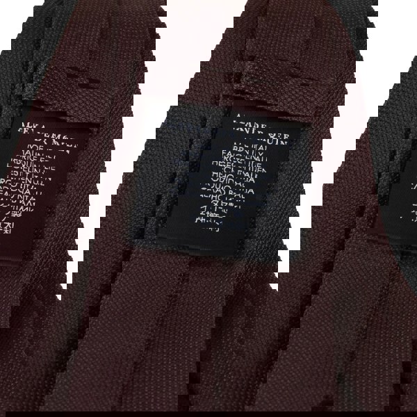 Alexander McQueen woven silk tie in a wine claret amaranth red