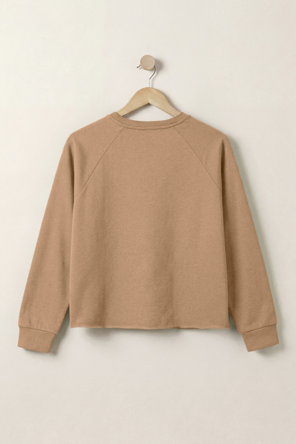 ENORSIA Raw Edge Sweatshirt