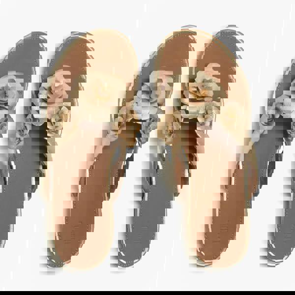 FitFlop FitFlop GRACIE FLOWER Womens Toe-Post Sandals Platino