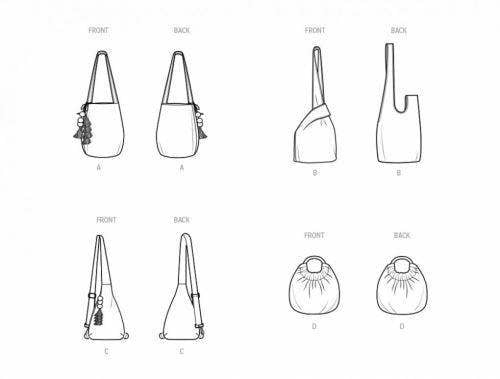Simplicity Sewing Pattern 9803, Bags OS (One Size) - Easy