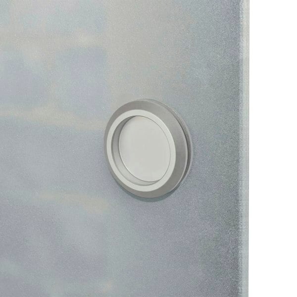 Berkfield Sliding Door Glass and Aluminium 178 cm Silver