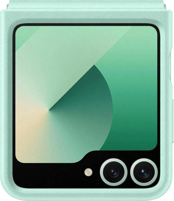 Samsung Galaxy Z Flip 6 Faux Leather/Kindsuit Case Mint - EF-VF741PMEGWW