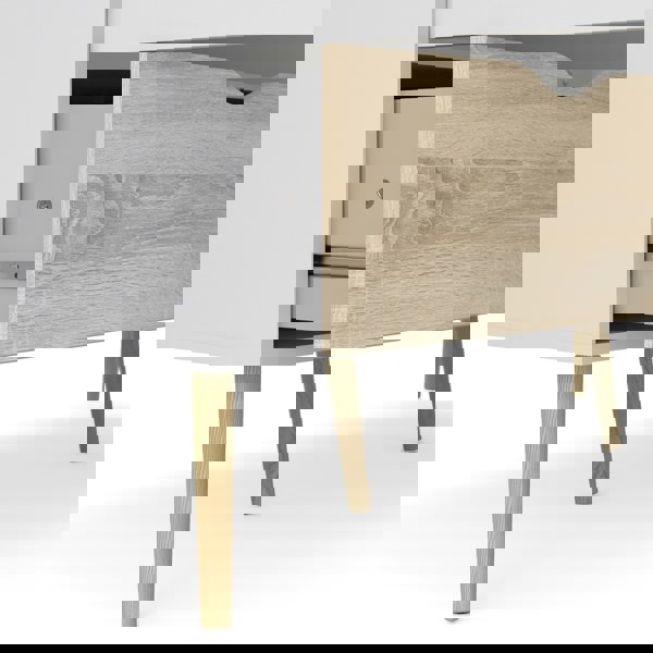 Furniture To Go Oslo Wardrobe 3 Doors 3 Drawers in White and Oak