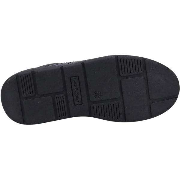 Hush Puppies Robert SNR Leather Boys's Black Lace-Up Shoes
