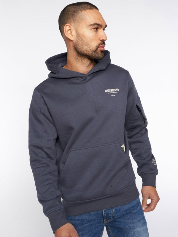 Duck and Cover Lewys Hoodie - Navy