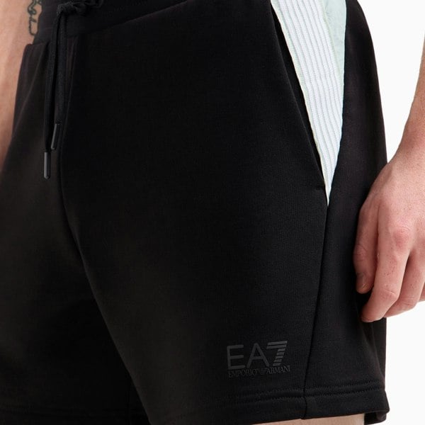 Emporio Armani EA7 EA7 Emporio Armani Visibility 7 Lines Jersey Shorts Black