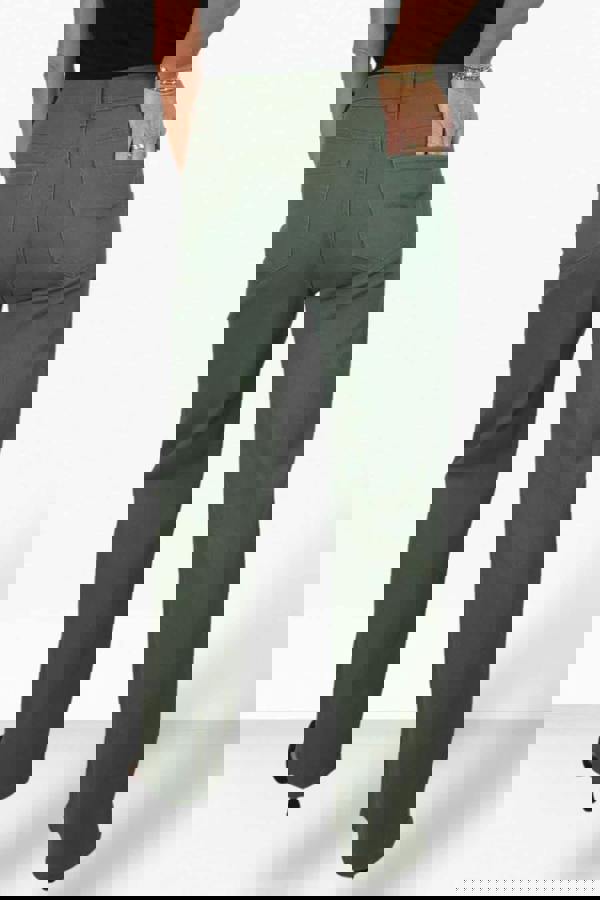 Paulo Due Womens High Waist Straight Leg Coloured Denim Jeans