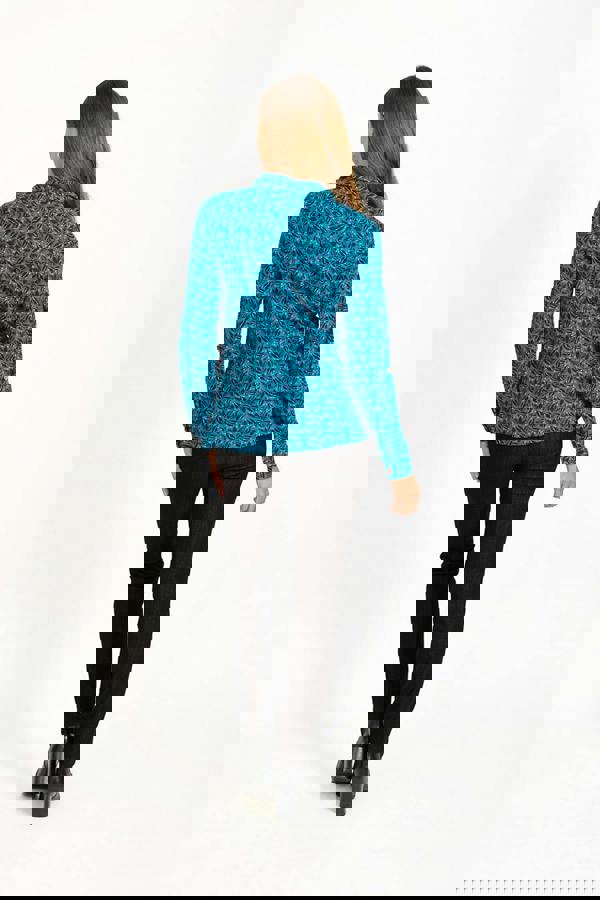 Leaf Print Cotton Shirt