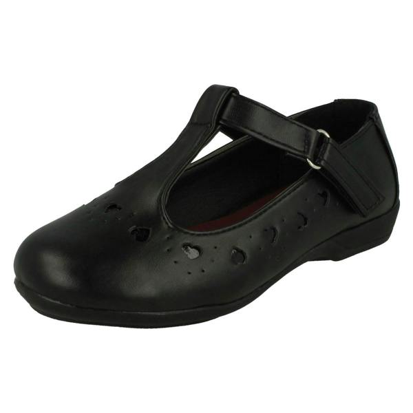 Spot On Girls Spot On Heart Detail T-Bar School Shoes
