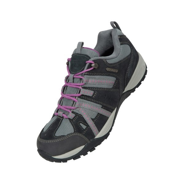 Mountain Warehouse Womens/Ladies Direction II Suede Wide Walking Shoes - Grey