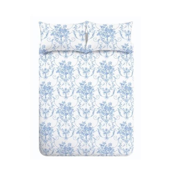 Catherine Lansfield Antoinette Damask Reversible Duvet Cover Set Blue